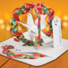 Peaceable Dove Holiday Pop Up Christmas Card and Ornament