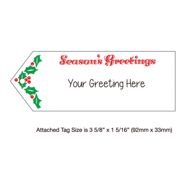 Gramophone Holiday Christmas Card Sentiment Tag