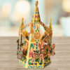 Classic Carousel Pop Up Greeting Card - Detail