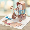 Victorian Pram Baby Birth Announcement Card