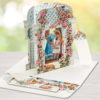 Rose Garden Trellis Pop Up Greeting Card