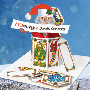 'Santa Jack In the Box' Pop-Up Christmas Card Ornament