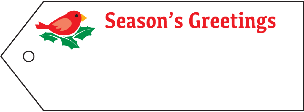 gift tag seasons greetings