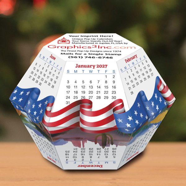 2027 America the Beautiful Pop-Up Calendar